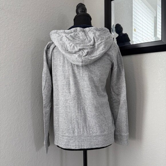J.CREW Gray Full Zip Hoodie Sweatshirt XS - Picture 4 of 14